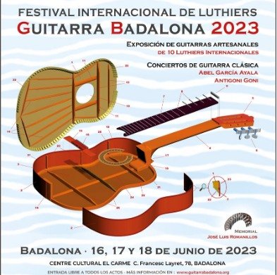 Afiche del Festival Internacional de Luthiers, Guitarra Badalona 2023